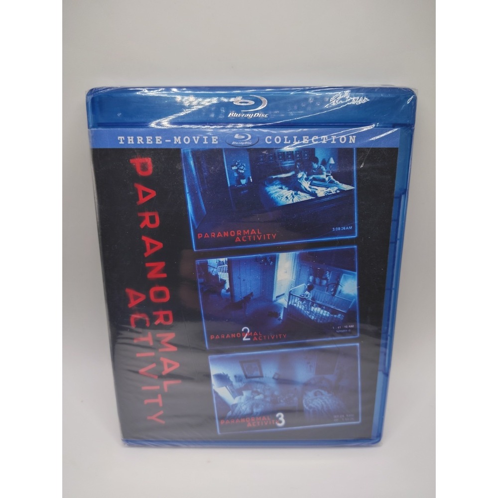 Paranormal Activity 1 2 3 Collection Blu Ray‎ 3-disc Horror Halloween New Sealed